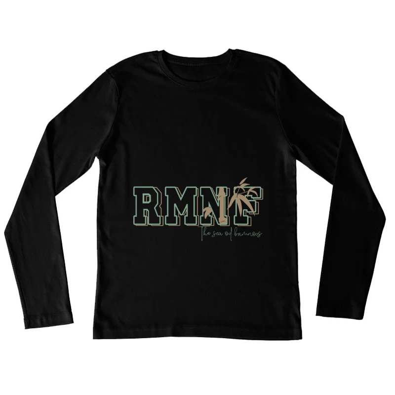 RMNF-Logo mit Bambus und Schriftzug Damen Langarm T-Shirt
