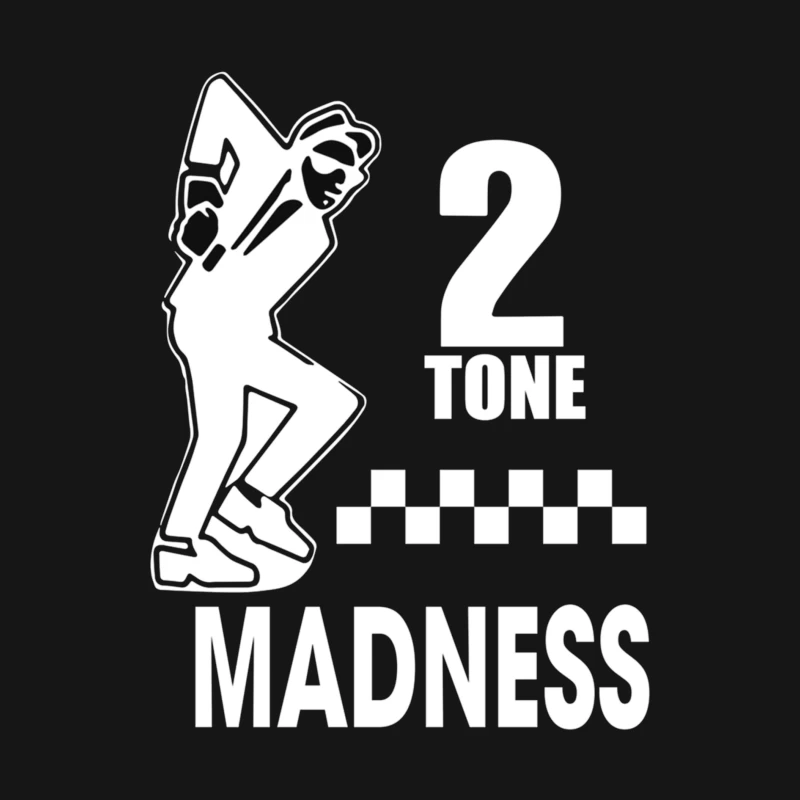 2 Tone Madness Band Logo with Dancing Mascot Male Long Sleeve T-Shirt