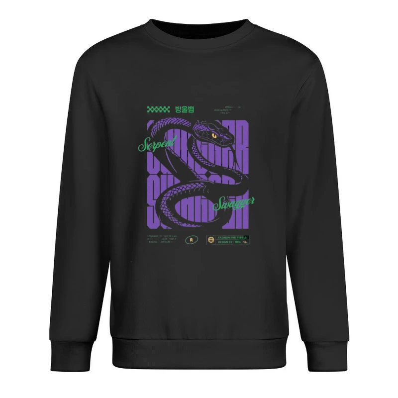 Design graphique Serpent Swagger Homme Sweat-shirt à enfiler
