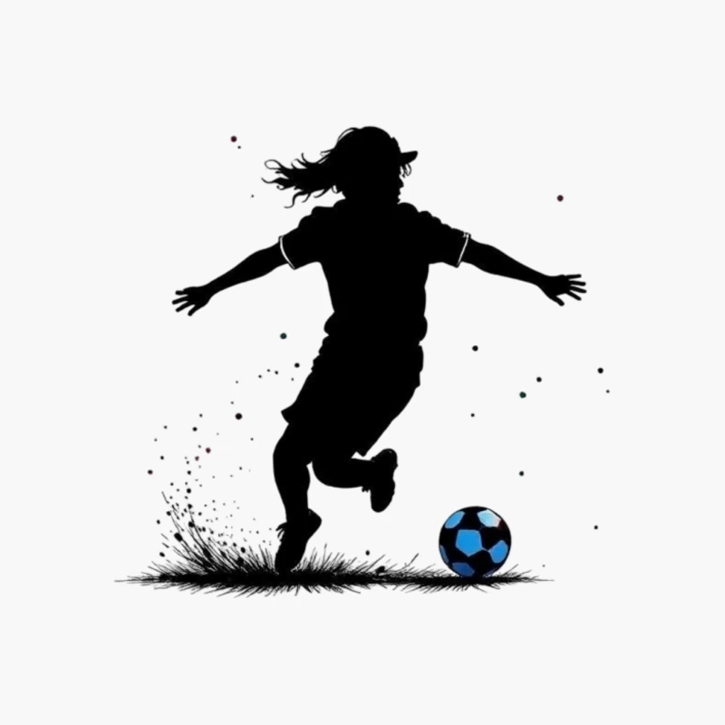 Dynamic Soccer Celebration Cotton Tote Bag