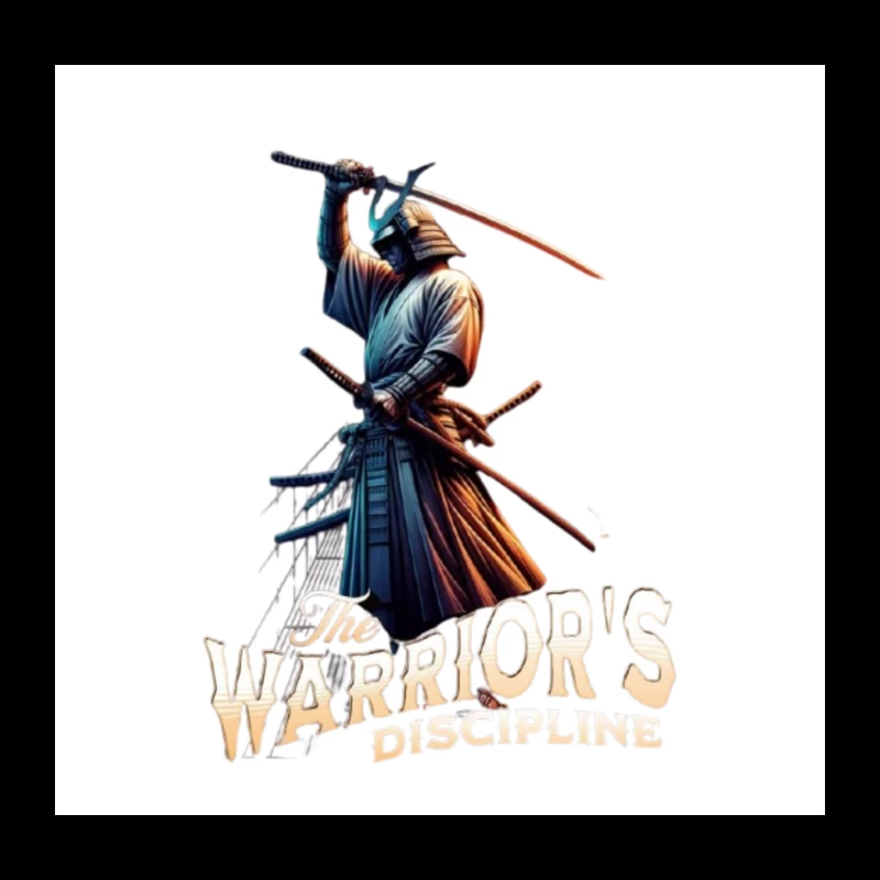 Samurai Warrior's Combat Discipline Throw Pillow