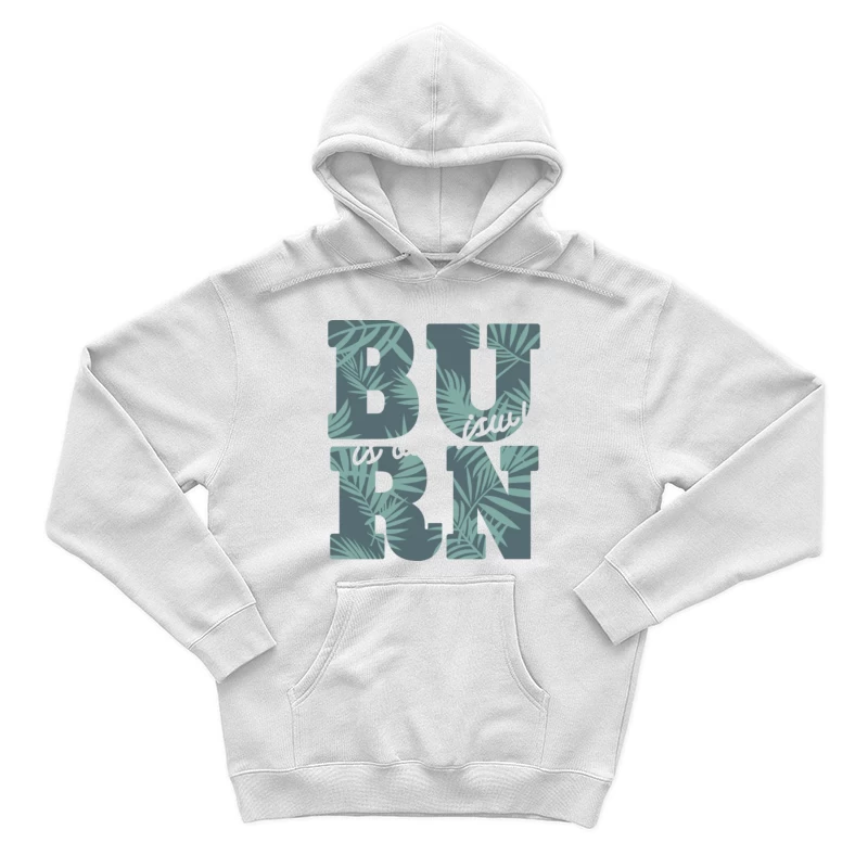 Grafischer Palmen-Text Herren Pullover Hoodie