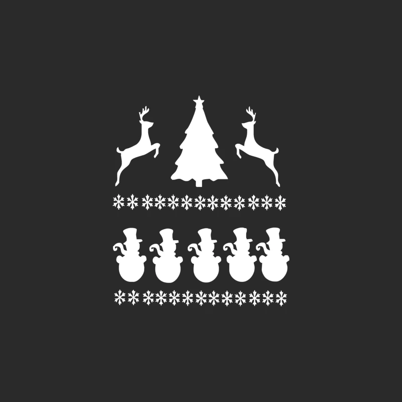 Christmas Scene Reindeer Funny Baseball Cap