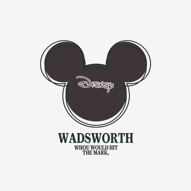 Logo Wadsworth avec élément Disney Femme T-Shirt