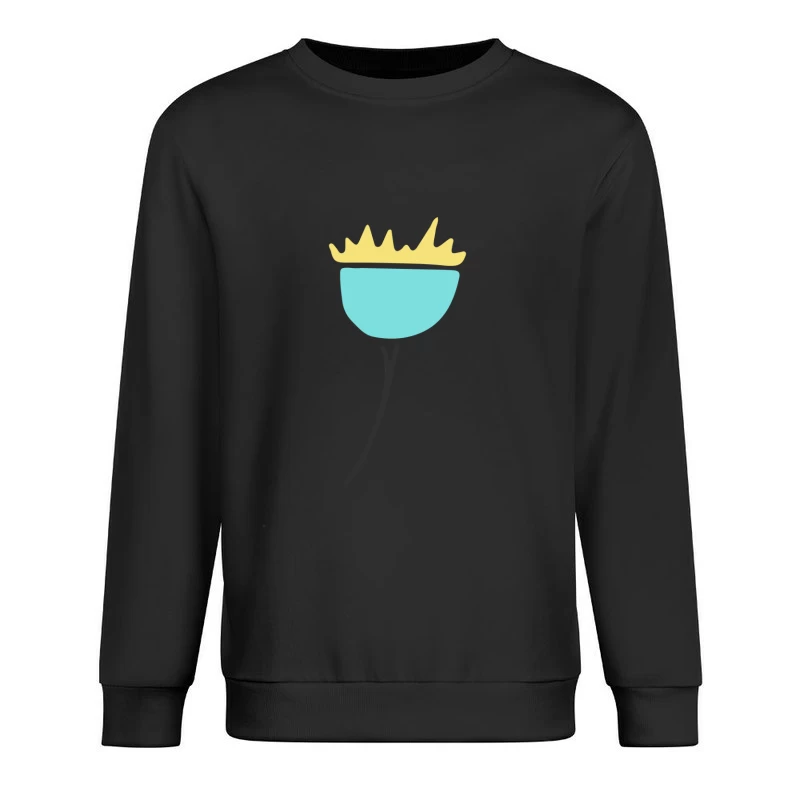 Fleur artistique minimaliste Homme Sweat-shirt à enfiler
