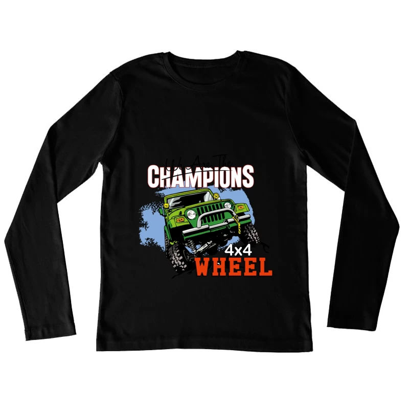 Geländeabenteuer mit 4x4 Fahrzeug Damen Langarm T-Shirt