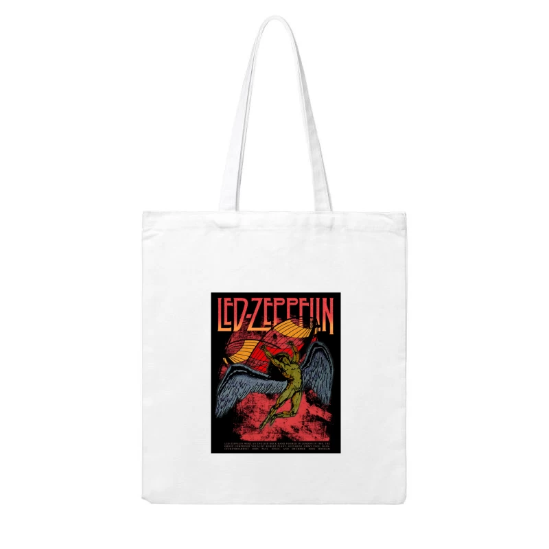 Led Zeppelin Retro Cotton Tote Bag