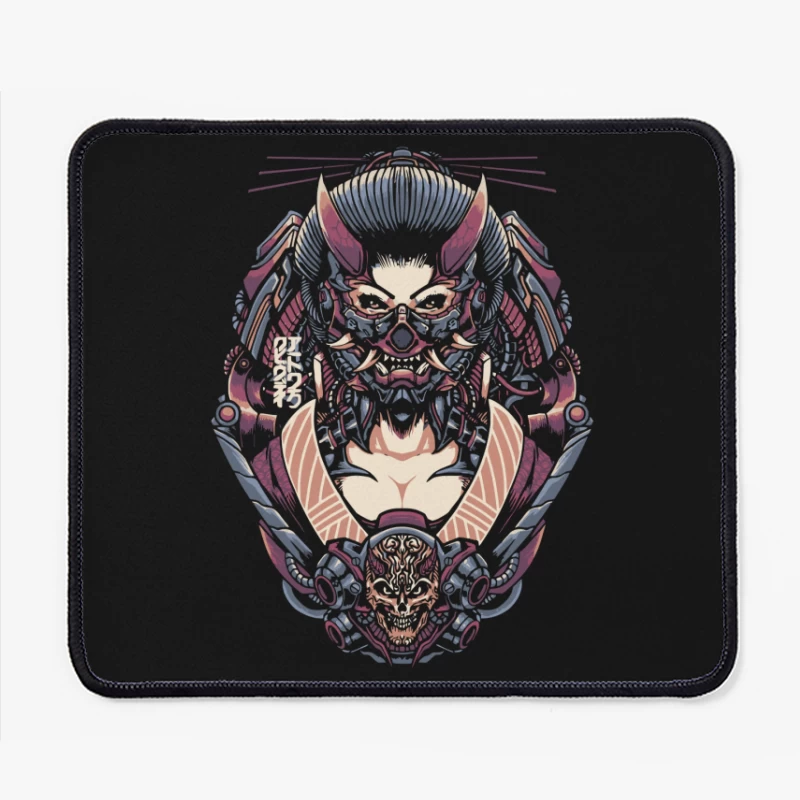 Cyberpunk Samurai Robotic Fantasy Art Mouse Pad