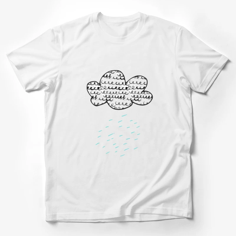 Nuage de pluie avec texture Homme T-Shirt