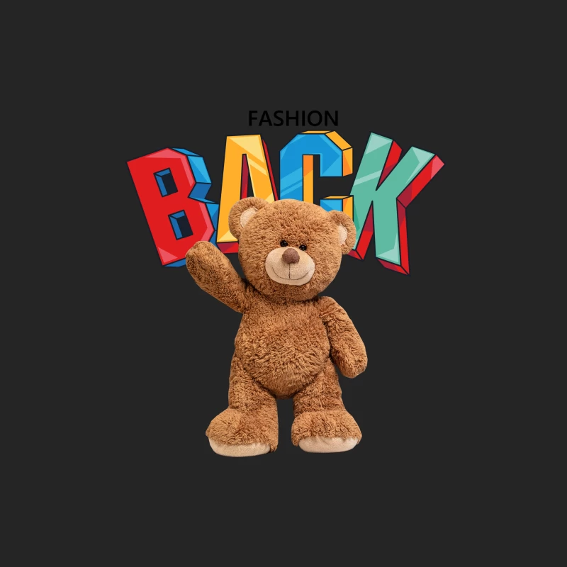 Teddybär mit bunter Schrift Herren Pullover Sweatshirt