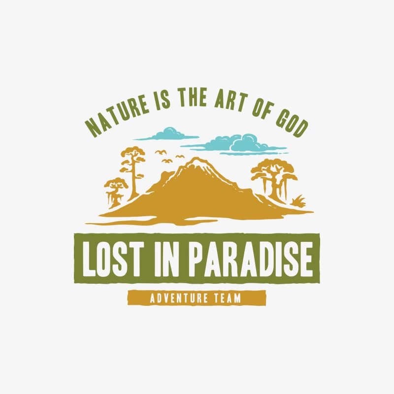 Équipe d'aventure perdue dans la nature Homme Manches Longues T-Shirt