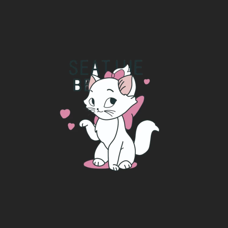 Gattino adorabile con fiocco Felpa pullover Uomo