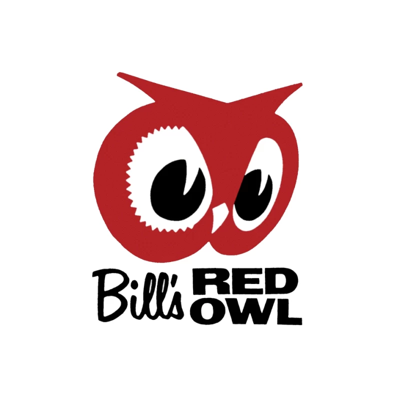 Bill's Red Owl Vintage Restaurant Logo Pin