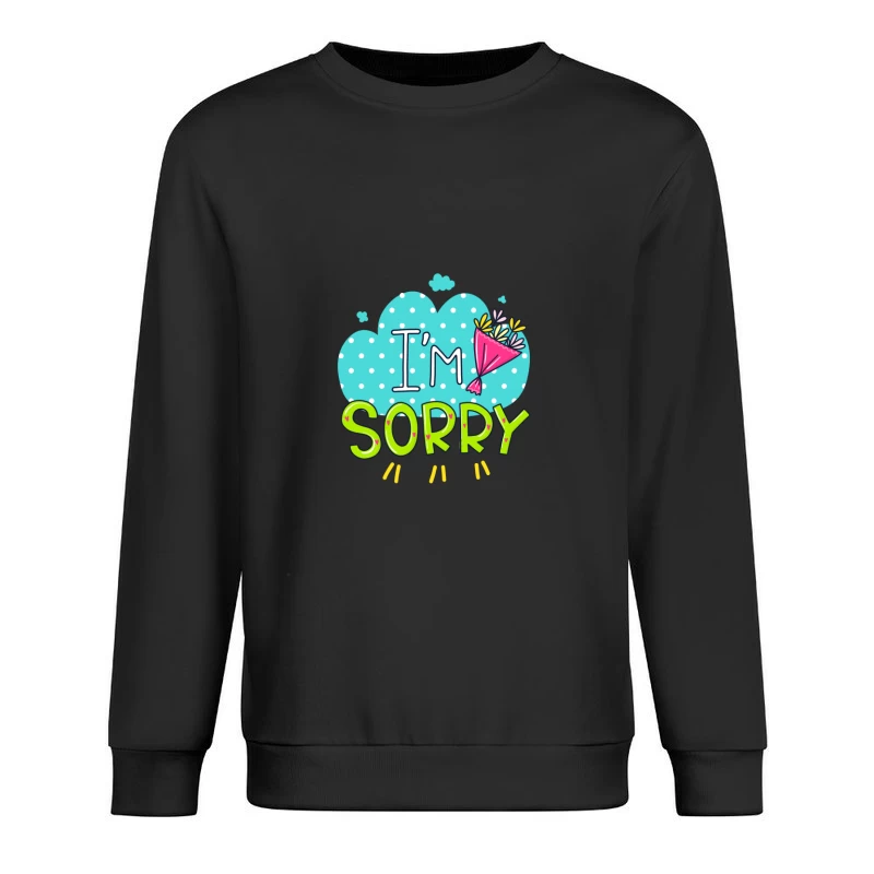 Carte de pardons colorée avec bouquet Homme Sweat-shirt à enfiler