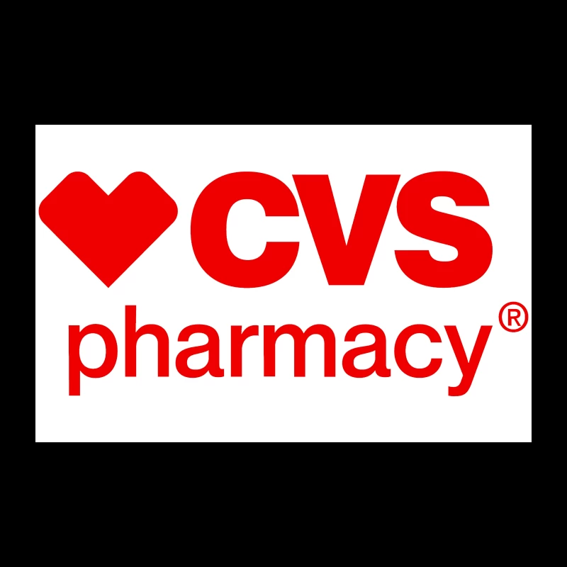 CVS Pharmacy Logo with Red Heart Symbol Travel Mug