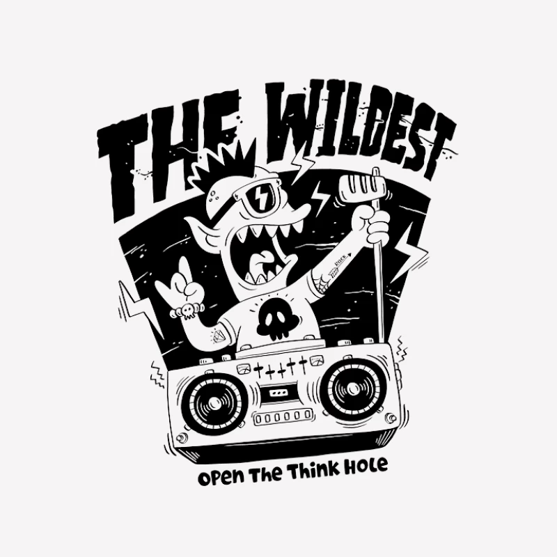 Der Wilde Musik-Rebell Herren T-Shirt