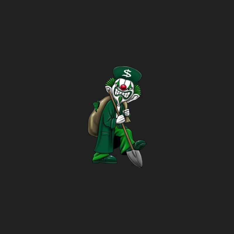 Grinning Clown with Money Bag Bucket Hat