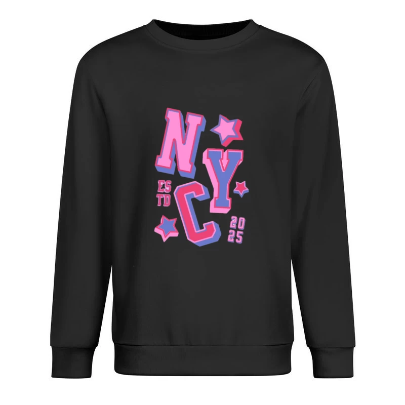 Design coloré de NYC avec étoiles Homme Sweat-shirt à enfiler