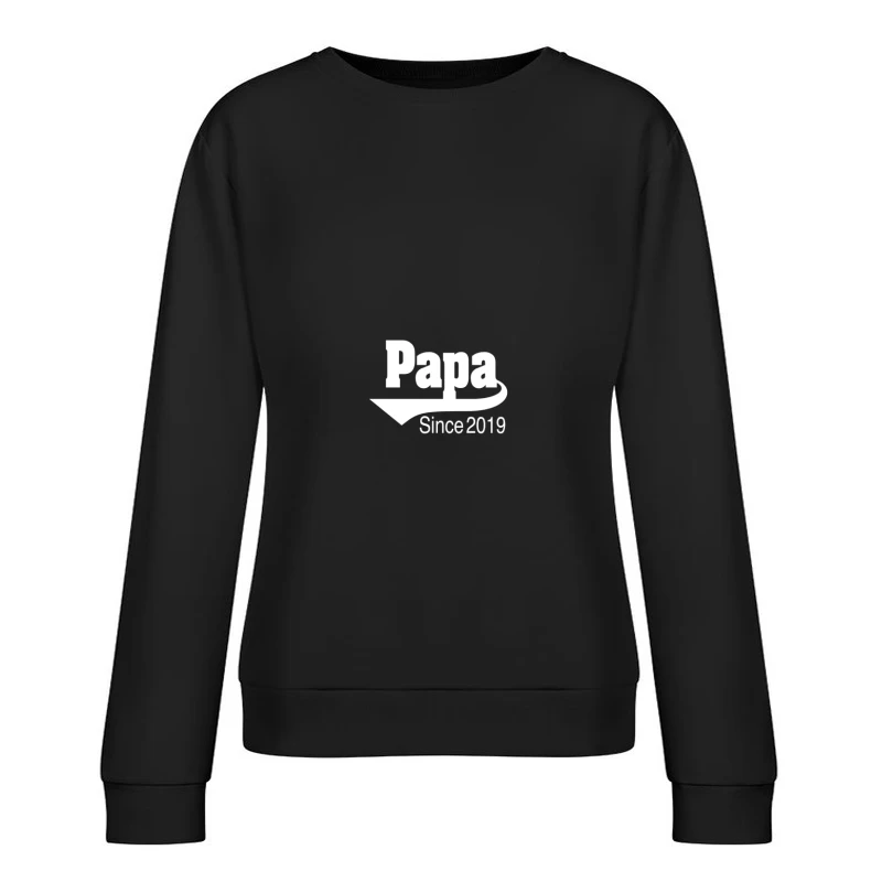 Logo Papa depuis 2019 Femme Sweat-shirt à enfiler