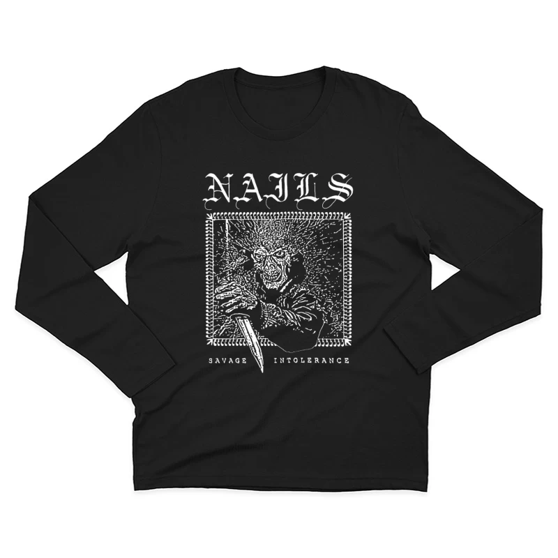 Nails Savage Intolerance Male Long Sleeve T-Shirt