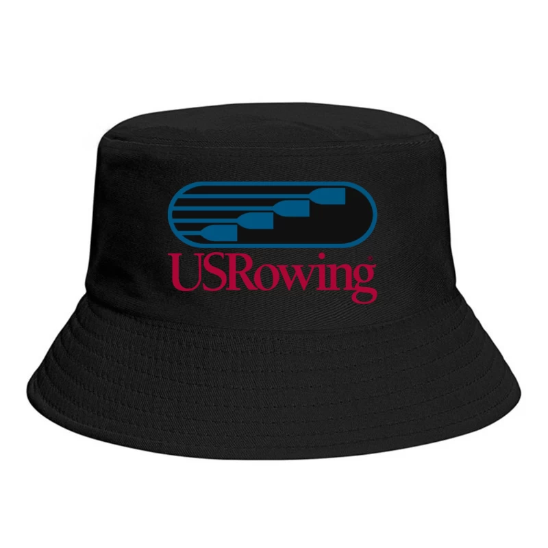 US Rowing Official Sports Organization Logo Bucket Hat