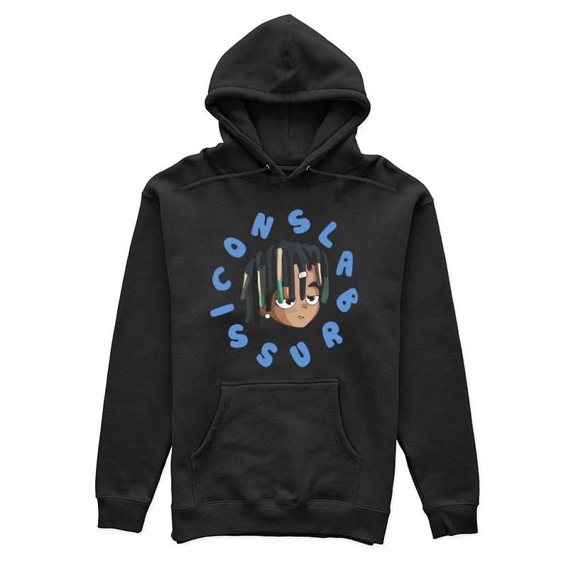 Karikaturgesicht mit Buchstaben Damen Pullover Hoodie