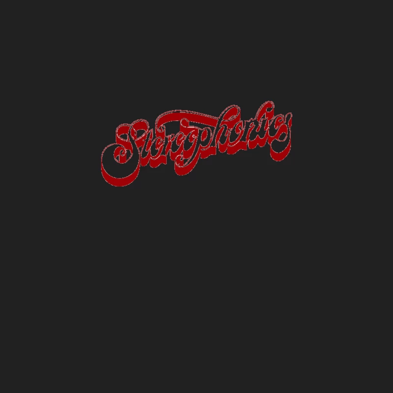 Retro Stereophonics Red Cursive Logo Typography Bucket Hat