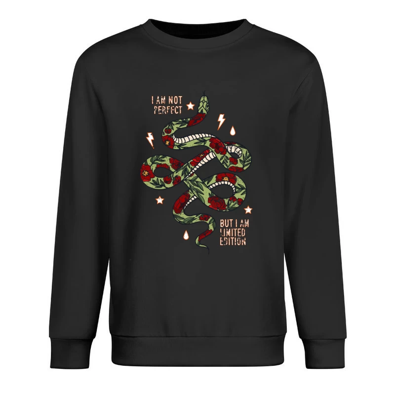 Serpent artistique avec message unique Homme Sweat-shirt à enfiler