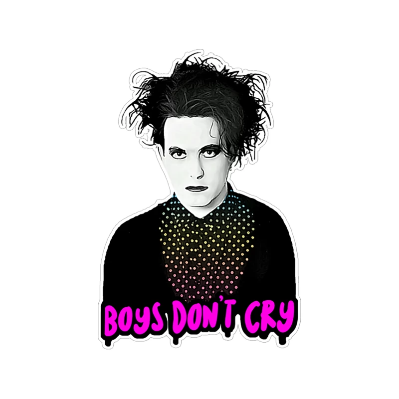 Boys Don_t Cry Goth 80s Tribute Design Tapestry