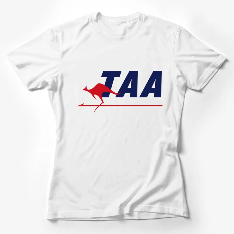 TAA (Trans Australia Airlines) Vintage Logo with Red Kangaroo Female T-Shirt