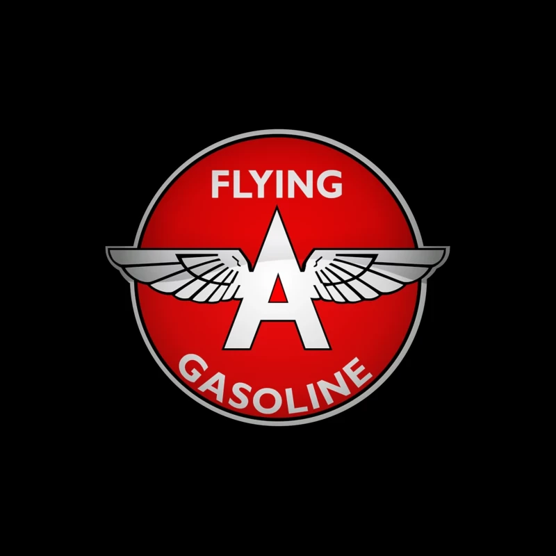 Vintage Flying A Gasoline Aviation Logo Tapestry