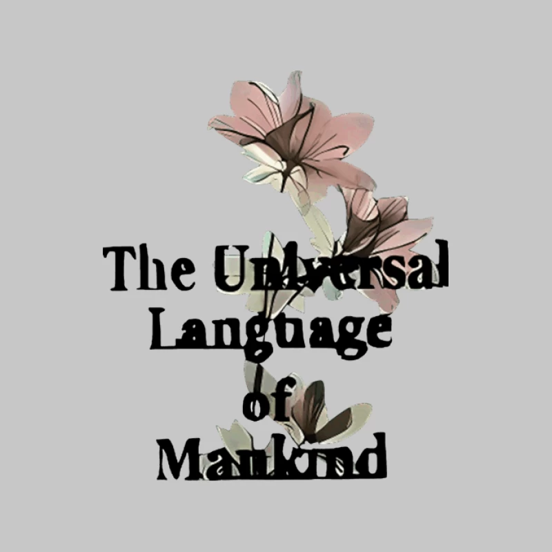 Die universelle Sprache der Menschheit Herren Langarm T-Shirt