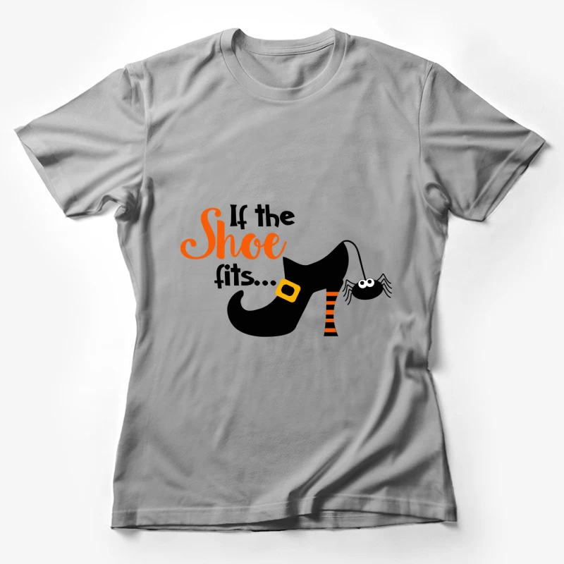 Chaussure de sorcière avec araignée Femme T-Shirt