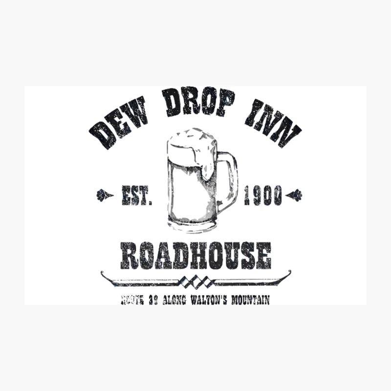 Dew Drop Inn, distressed Travel Mug
