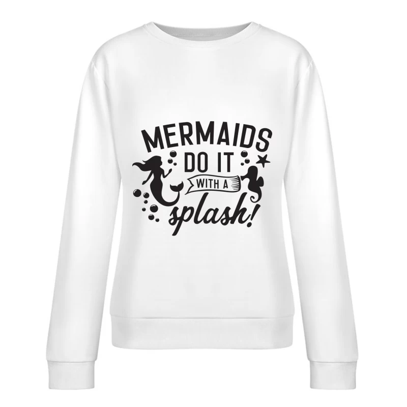 Conception de sirènes avec éclat Femme Sweat-shirt à enfiler