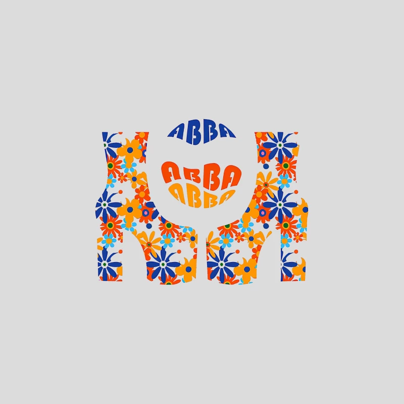 Abba Band Flowers Art Baseball Cap