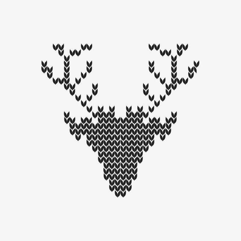 Tête de cerf en motifs Femme T-Shirt
