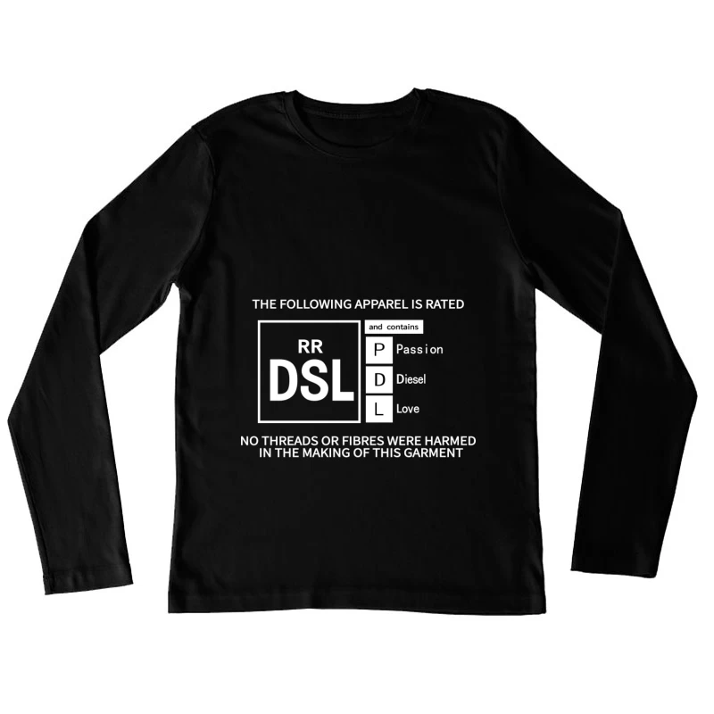 Modeetikett mit humorvollen Elementen Damen Langarm T-Shirt