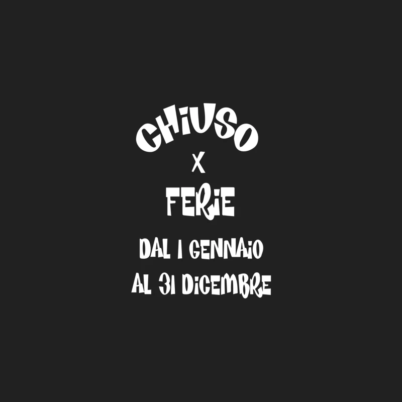 Chiuso x Ferie dal 1 Gennaio al 31 Dicembre Bucket Hat