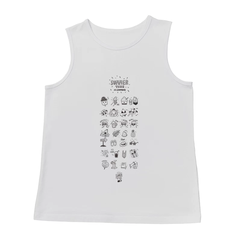 Sommerzeit Eiskrem Sammlung Herren Tanktops