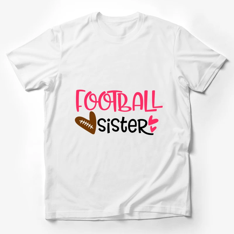 Cœur de sœur de football Homme T-Shirt