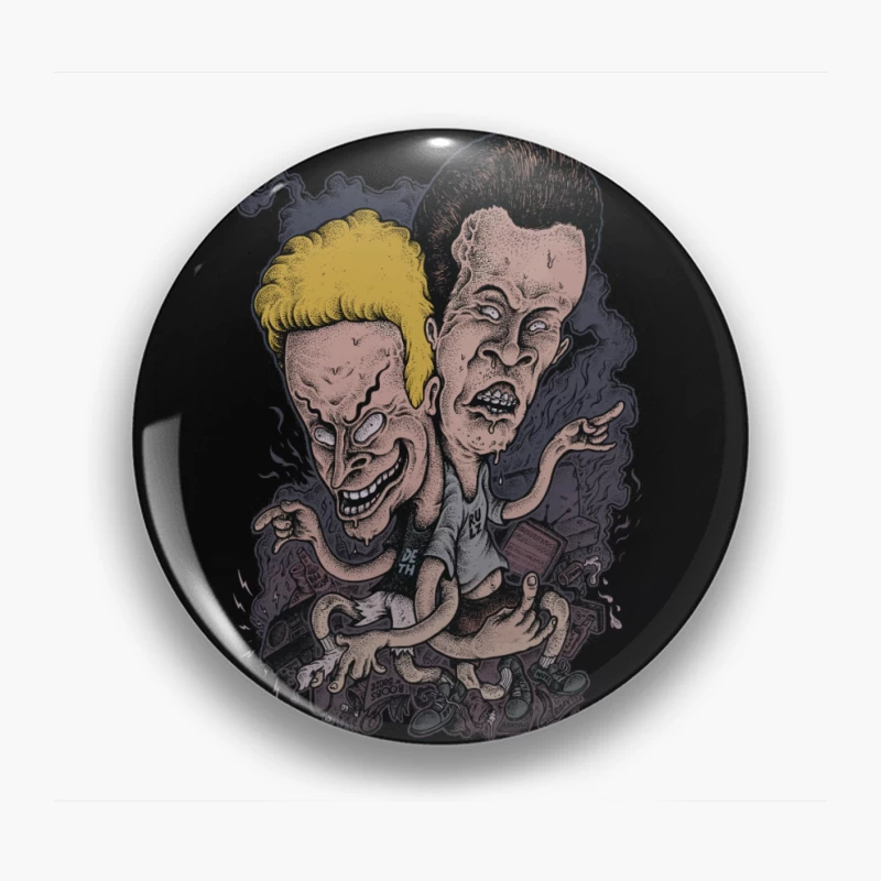 Beavis and Butt-Head Cartoon Art Pin