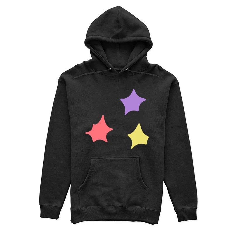 Étoiles colorées abstraites Femme Sweat à capuche