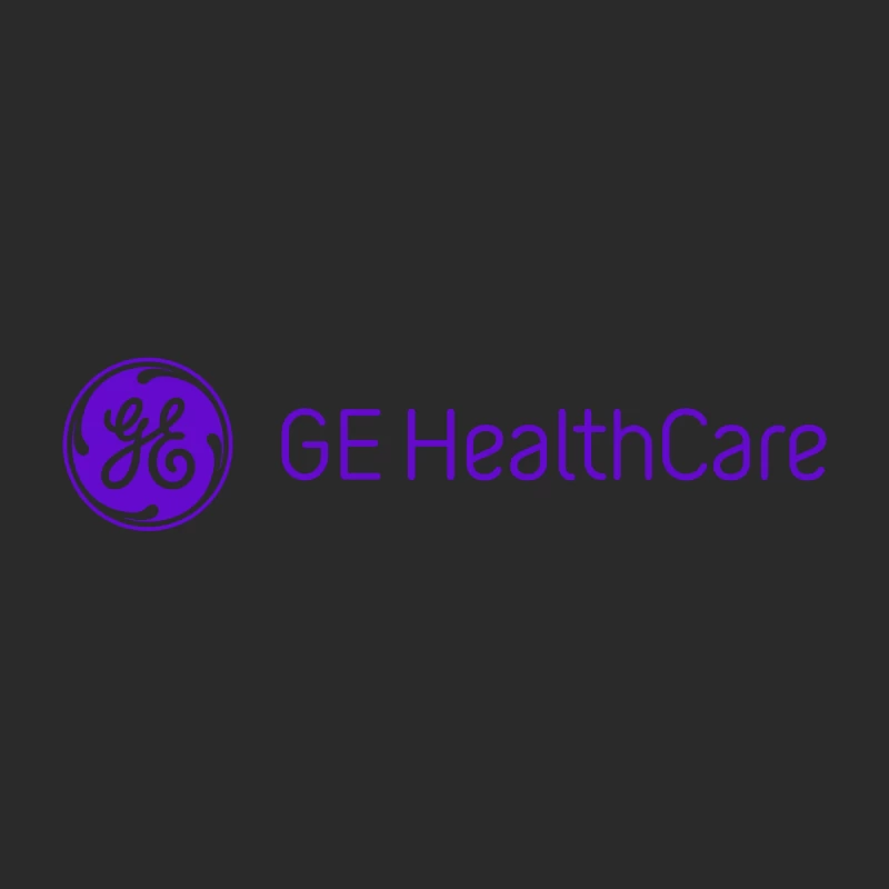 GE Healthcare Corporate Logo in Purple Baseball Cap