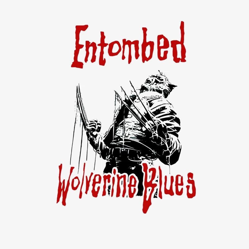 Entombed Wolverine Blues Retro Male Pullover Sweatshirt