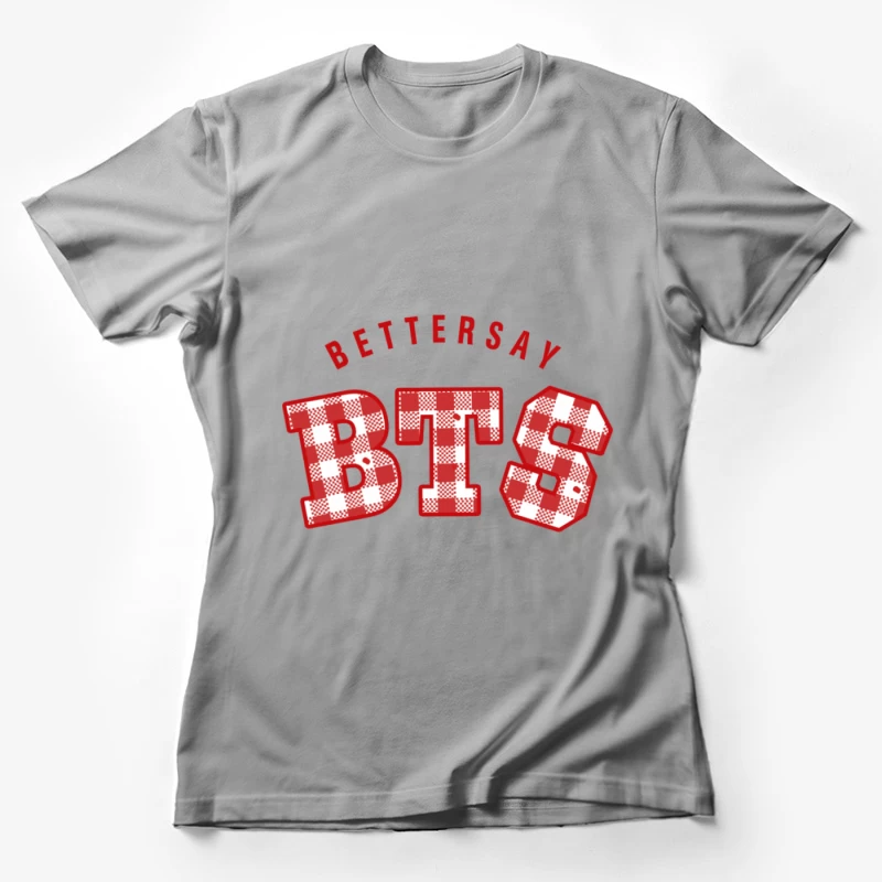 BTS Karomuster Design Damen T-Shirt