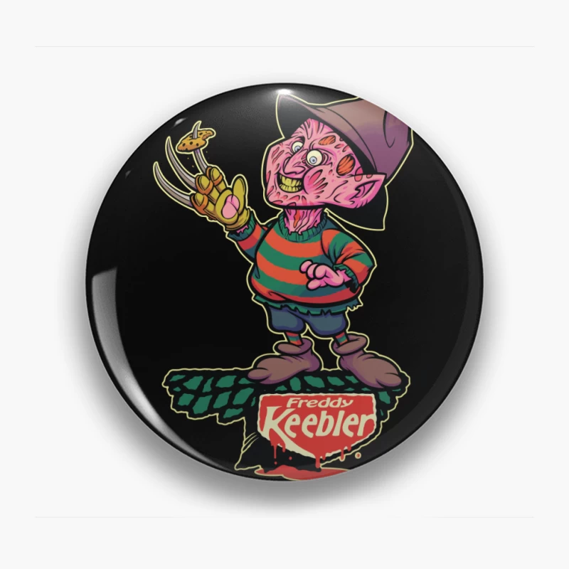 Freddy Keebler: A Whimsical Horror Parody Pin