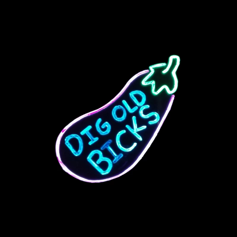 Dig Old Bicks Retro Throw Pillow