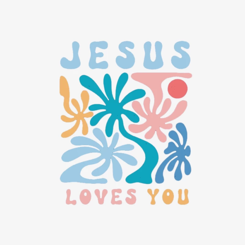 Design coloré avec message spirituel Homme Sweat-shirt à enfiler