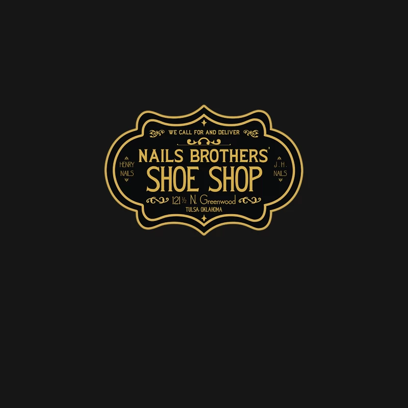 Nails Brothers Shoes - Black Wall Street - Tulsa 1921 Desk Mat